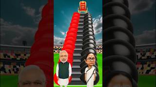 Modi vs Mamata Banerjee Fight 🧡💚 #modi #mamata #viral #shorts