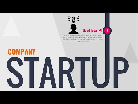 How to create business Startup template in Powerpoint. Free Slide