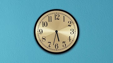 ANALOGE 12 HRS CLOCK 4K ANIMATION || CLOCK || WATCH || DOWNLOAD FREE