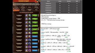Ascension to Asgard event - Important calculations (energy, emeralds), My strategy [+timeline]