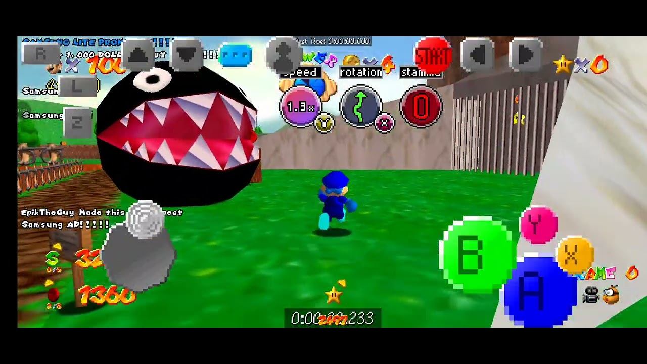 Jogando Speedrun 16 stars mas com DGoki moveset v2.0.1