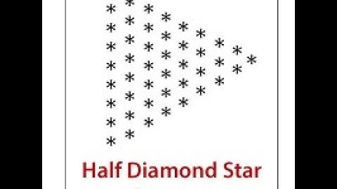 C Program Print Half Diamond Star Pattern #shorts
