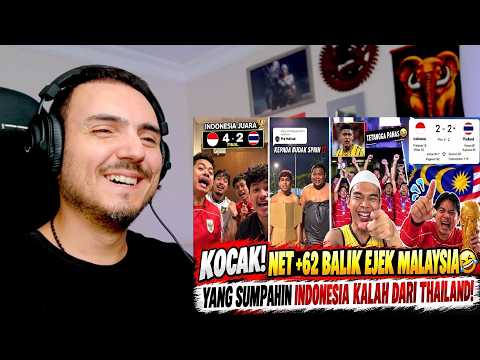 KOCAK! NET +62 BALIK EJEK MALAYSIA YANG SUMPAHIN INDONESIA KALAH DARI THAILAND! Reaction