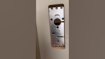 Prepping and installing pocket door hardware.