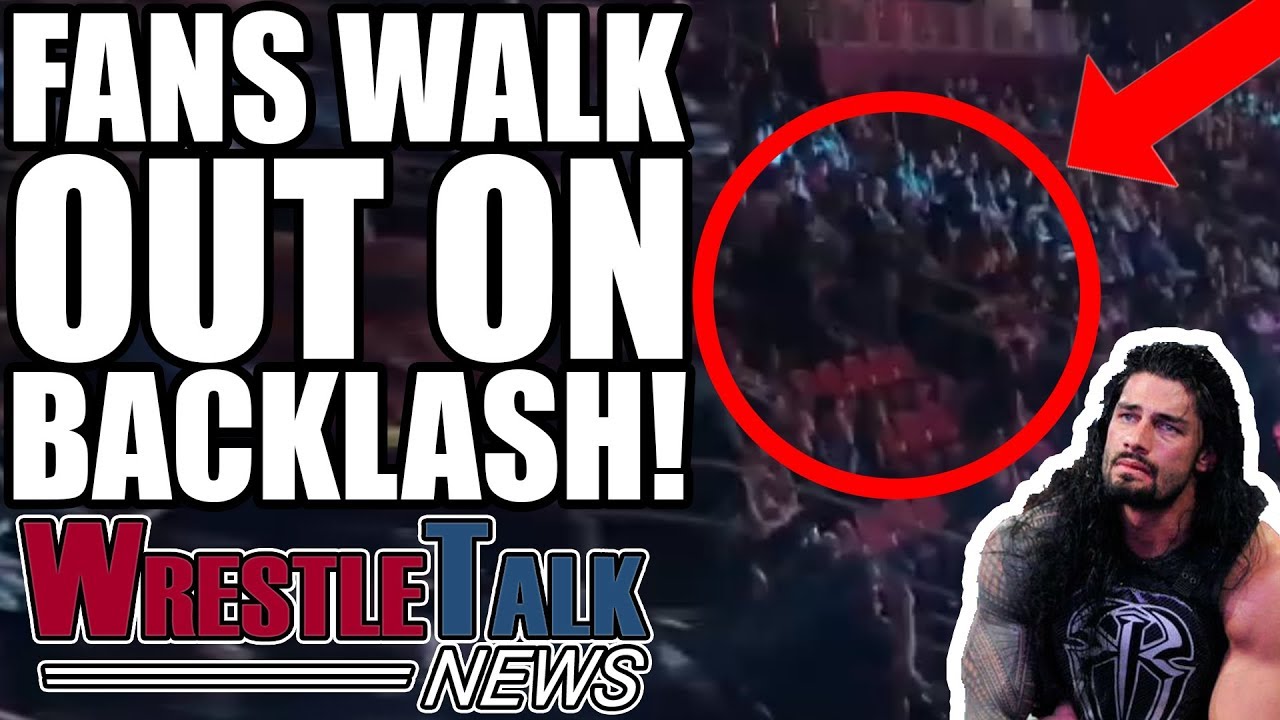 huge wwe star injured fans walk out on wwe backlash main event