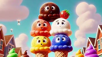 Counting Ice Cream Scoops! The Fun Ice Cream Numbers Song for Kids! |Sing N Clap Kids Song