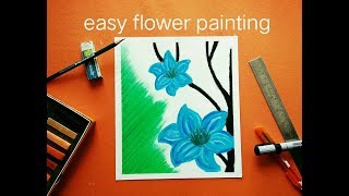 Flower painting with soft pastel ||step by step ||weekly creation screenshot 5