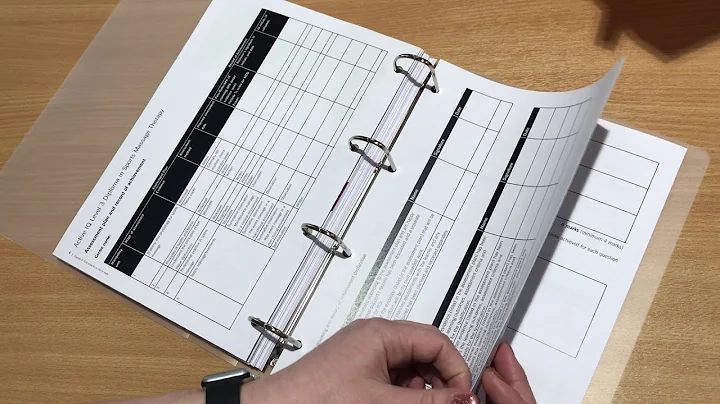 Active IQ Sports massage L3 diploma learner pack / manual - BTST Academy Pre work