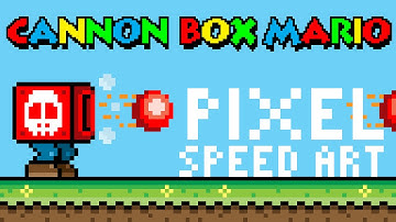 Cannon Box Mario Pixel Speed Art and Animation by PXLFLX