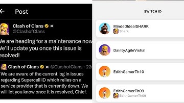 CLASH OF CLANS ID LOGOUT ISSUE ✅ MAINTENANCE BREAK IN CLASH OF CLANS 