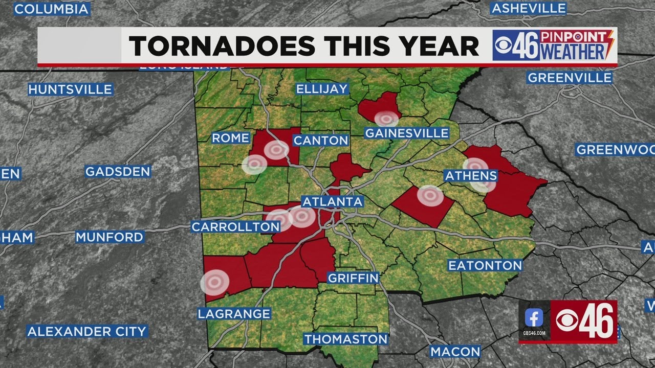 9 tornadoes confirmed in north Georgia so far this year - YouTube