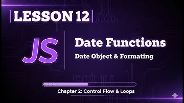 012 JavaScript Date Functions: Master the Date Object & Formatting | JS Course #12
