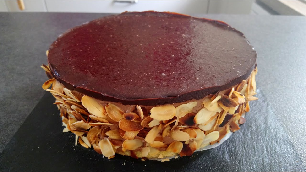 Entremet Choco-praliné sans gluten et sans lactose - Gluten-free & LF Chocolate praliné - Gâteau
