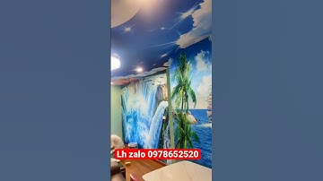 Tranh dán tường 3D thuận buồm xuôi gió và tranh trần