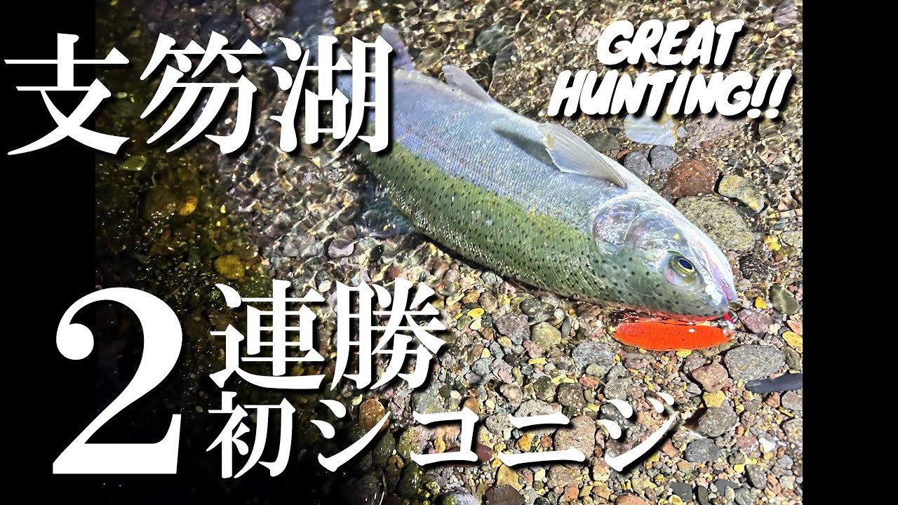 【支笏湖】初シコニジ42㎝で2連勝