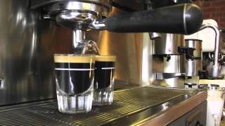 Uncalibrated  Faema E98 President Pulling a Pair of Lattes (Flow-Jet Pump) SOLD