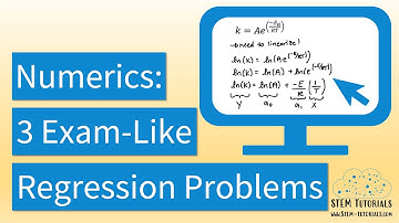 Linear Regression Examples | Three Problems You Could Encounter In An Exam