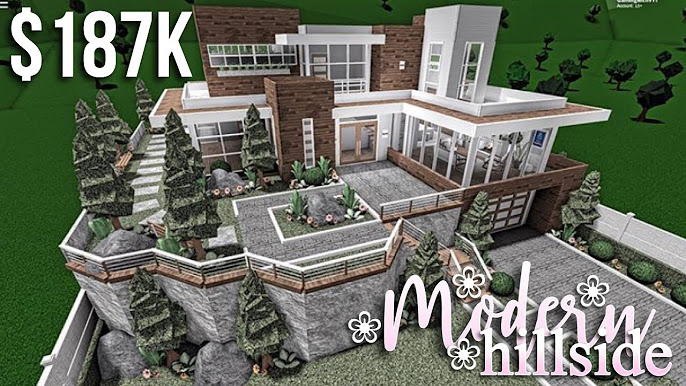 Modern Farmhouse, Roblox Bloxburg, GamingwithV