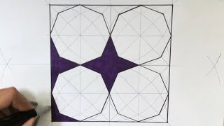 Islamic Geometric Pattern from Masjid-e-Jami, Iran.
