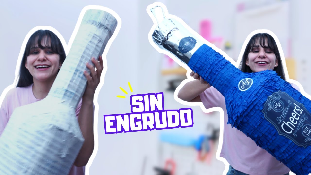 Piñata sin engrudo ¿FUNCIONA? 😱 Hago Piñata 3D en TIEMPO RECORD de Botella