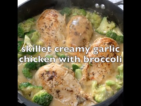 skillet-creamy-garlic-chicken-with-broccoli---your-family-with-thank-you!