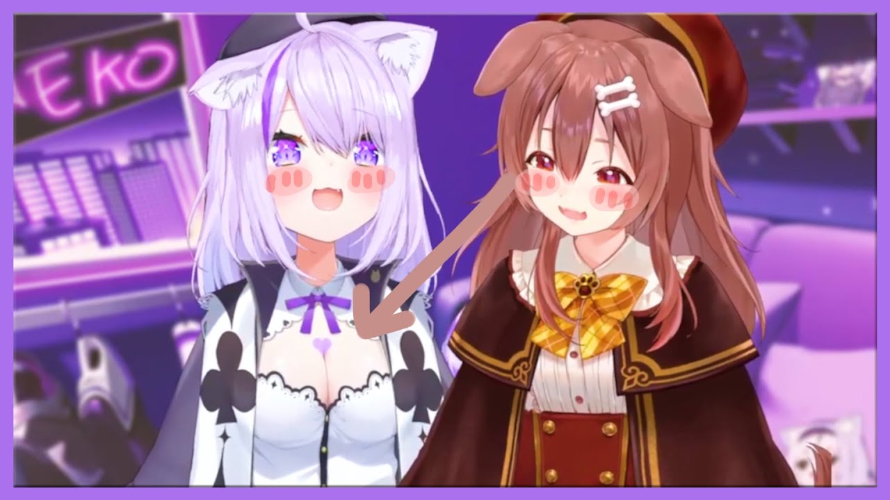 Okayu สังเกตเห็นว่า Korone กำลังจ้องหน้าอกเธออยู่... [Hololive ซับไทย]