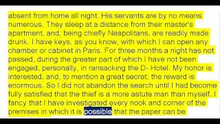 The Purloined Letter by Edgar Allan Poe (Book Reading, British English Female Voice) screenshot 2