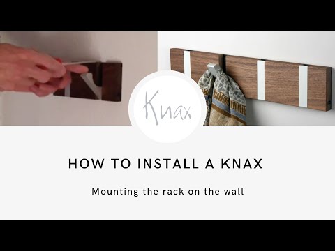 How to install KNAX 2 Coat Rail - Smoked Oak Wood