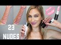 SOME BOMB NUDE LIPSTICKS - 23 LIP SWATCHES  JACLYN COSMETICS DUPES?
