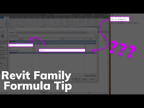 Revit Family Formula Tip