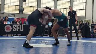 2024 SFU International Open Wrestling 79KG Semi-Final Peter McCrakin vs Cole Sanderson