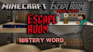 Escape Room: Mystery Word||Minecraft||puzzle map screenshot 1