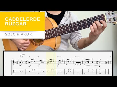 Caddelerde Rüzgar Solosu ve Akorları -Gitar Dersi -Tango to Evora -Guitar Lesson