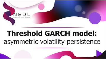 Threshold GARCH (TGARCH) model: asymmetric volatility persistence (Excel)