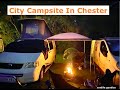 City Campsite In Chester | VW T5 Campervan | Family Camping | Campfire Fun | Wales Trip