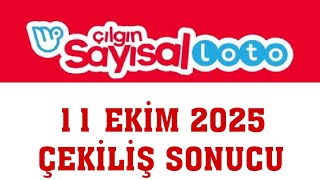Çılgın Sayısal Loto Çekiliş Sonuçları 11 Ekim 2025 Resimi
