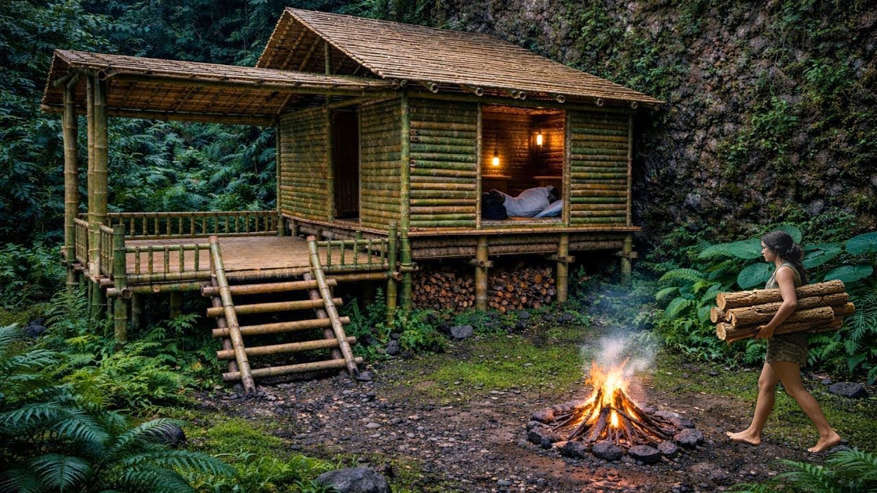 Survival Expert Builds an Underground Shelter in 45 Days | Bushcraft Skills & Outdoor Cooking