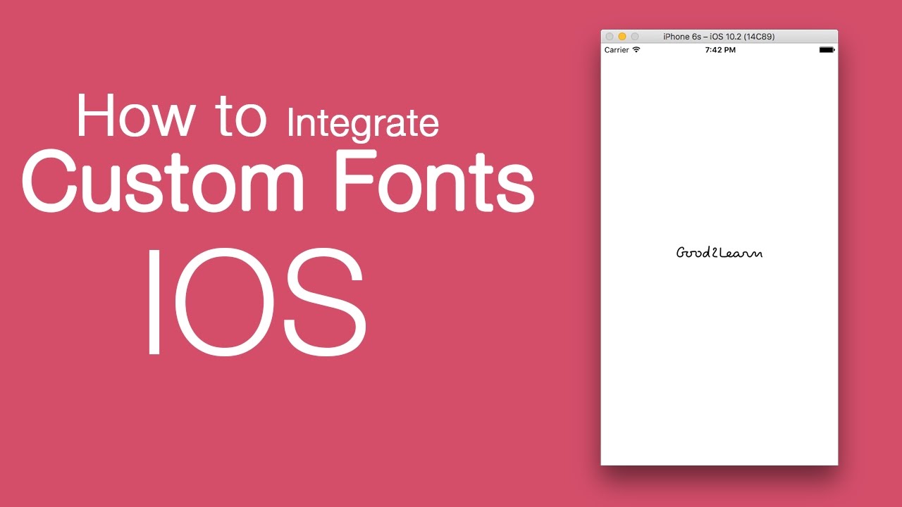 How to Integrate Custom Fonts with iOS ? - YouTube