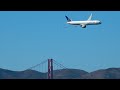 Incredible Boeing 777-300ER Flyby Golden Gate Bridge in San Francisco Fleet Week 2018