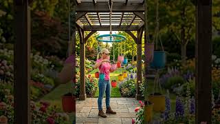 DIY Hanging Flower Chandelier from Plastic Bottles 🌸🌿 | Creative Garden Decor Idea
