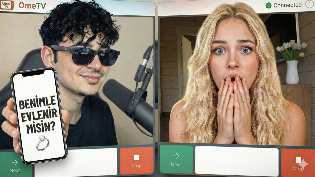 BU YABANCILAR BÖYLEMİ OLUYOR 😅 (YABANCI OMETV YE GİRDİM)