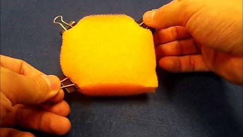 Heating assisted recovery in "elastic" sponge