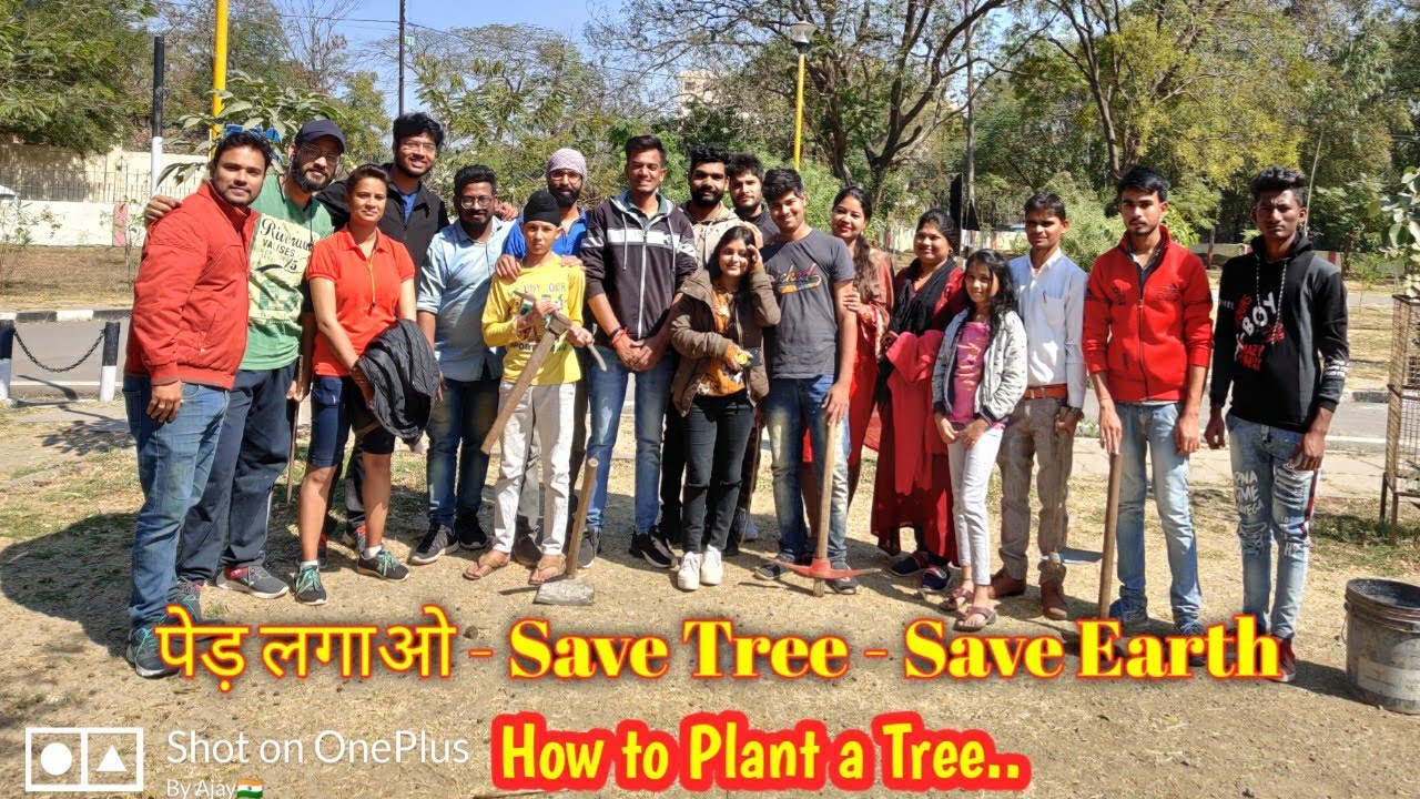 How to plant a tree- Tree plantation at TRAFFIC PARK INDORE