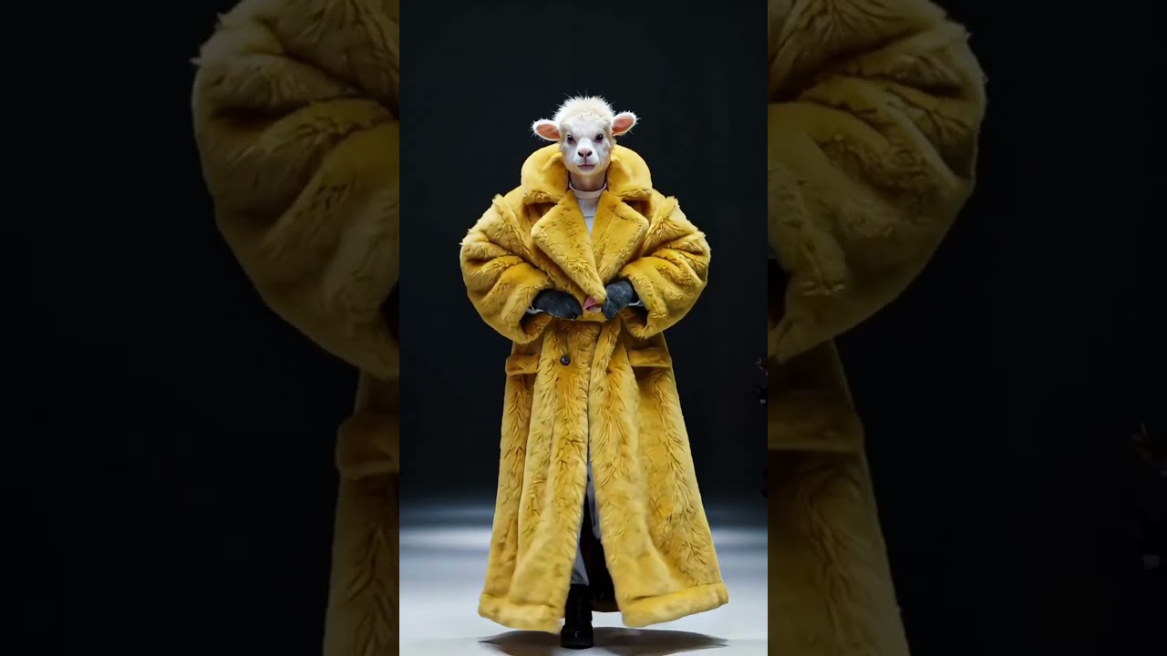 A fashion show feast featuring models Animals