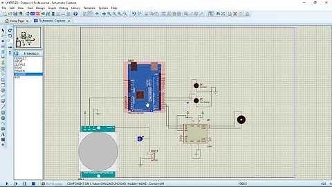 Simulasi Arduino di Proteus membuat jebakan tikus smarthome