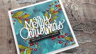 Holiday Card Series 2020 - Day 4 - Double Watercolor Wreaths