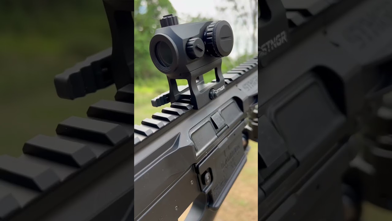 The STNGR rifle eats up brass