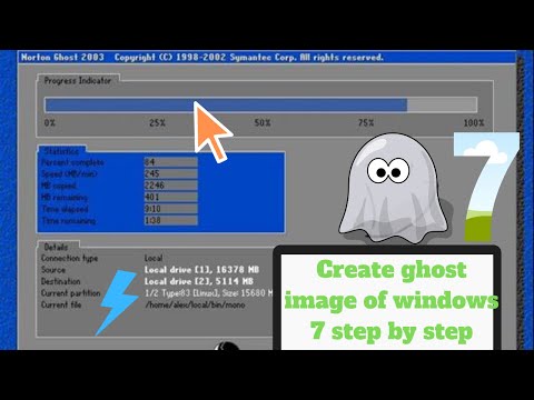 how to create a ghost image of windows 7 step by step