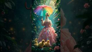 Duck Dance with Her Duckling In Jungle #shorts #viral #cute #duck #funny #ytshorts