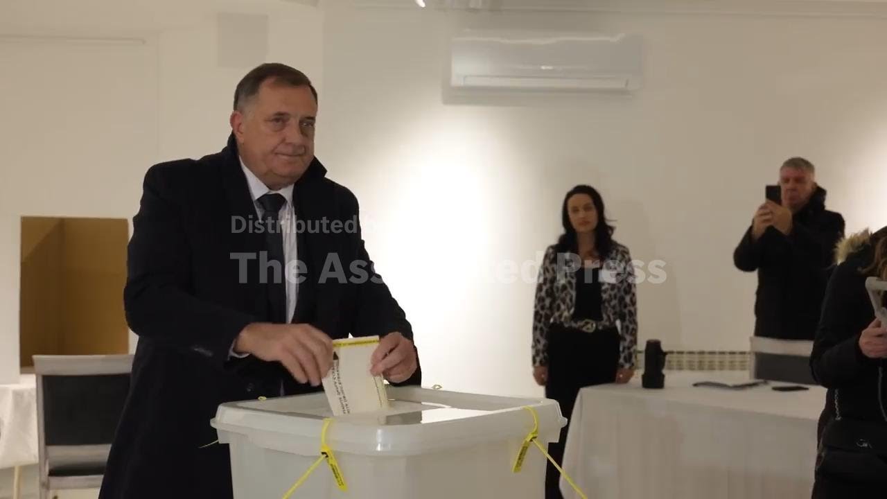 Candidates vote in poll to choose president after Bosnian Serb leader Dodik was removed from office
